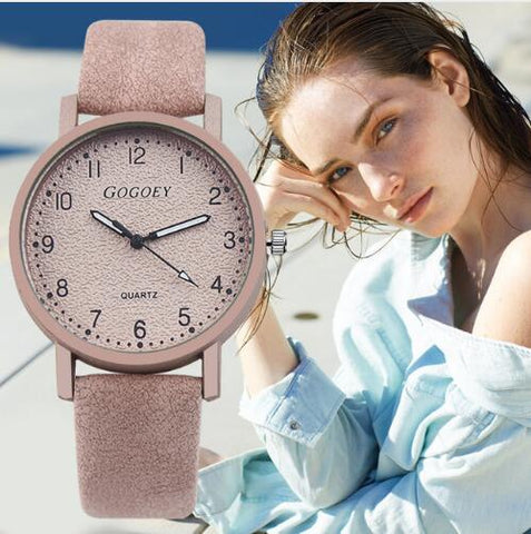 Gogoey Top Brand Women's Watches Fashion Leather Wrist Watch Women Watches Ladies Watch Clock bayan kol saati reloj mujer